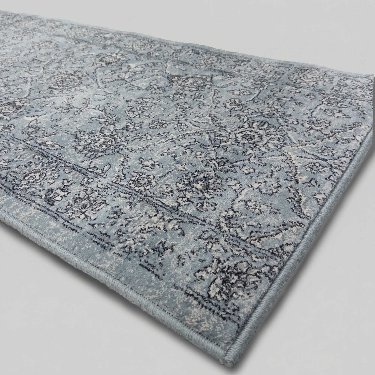 Ancient Garden Steel Blue/Cream 57136-4646 Rug Runner