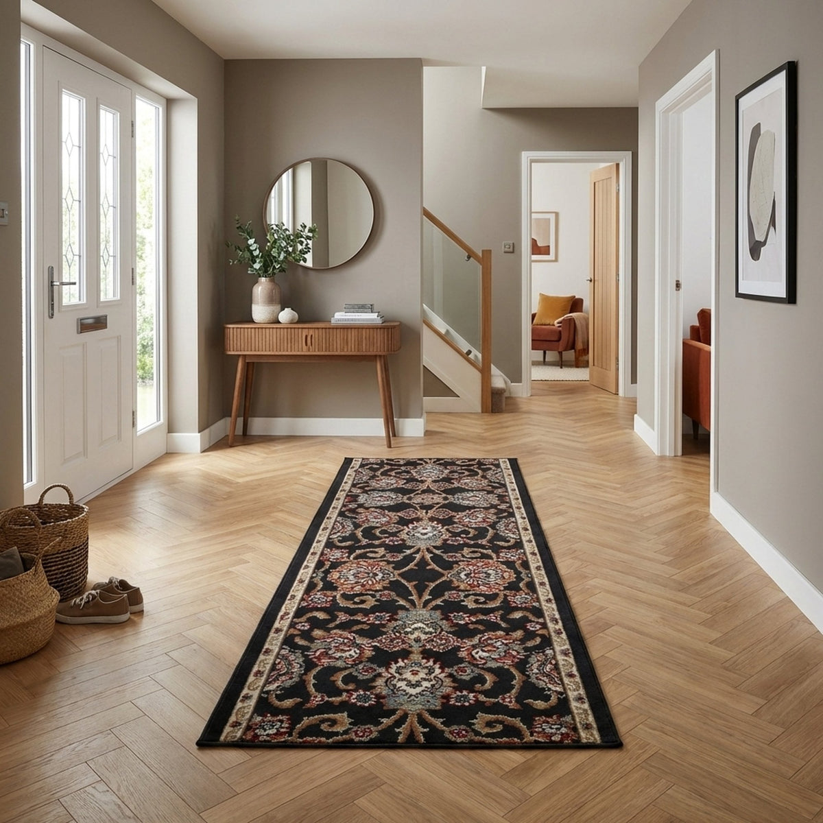 Melody Anthracite 985020-558 Hall Runner