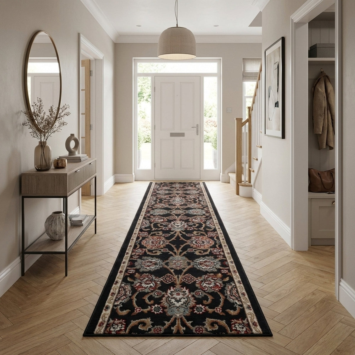 Melody Anthracite 985020-558 Hall Runner