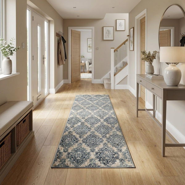 Melody Ivory/Blue 985015-117 Hall Runner