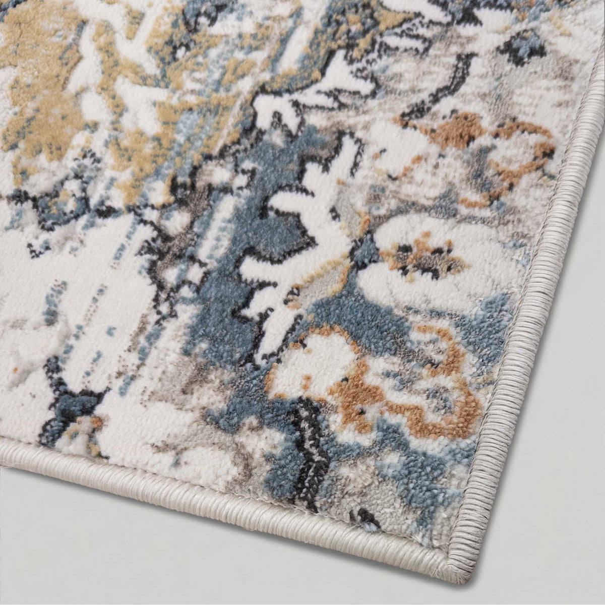 Reha Cream/Beige/Blue 1063-185 Rug Runner