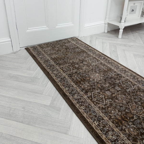 Ancient Garden Dark Brown/Beige 57276-3235 Tapis de couloir
