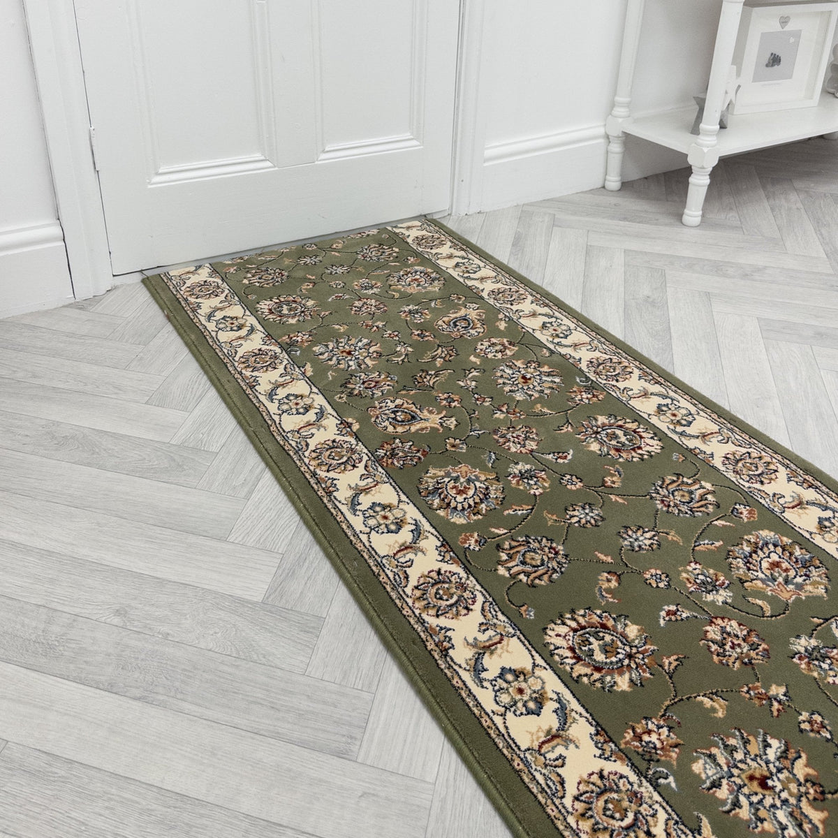 Ancient Garden Green/Ivory 57365-4464 Rug Runner