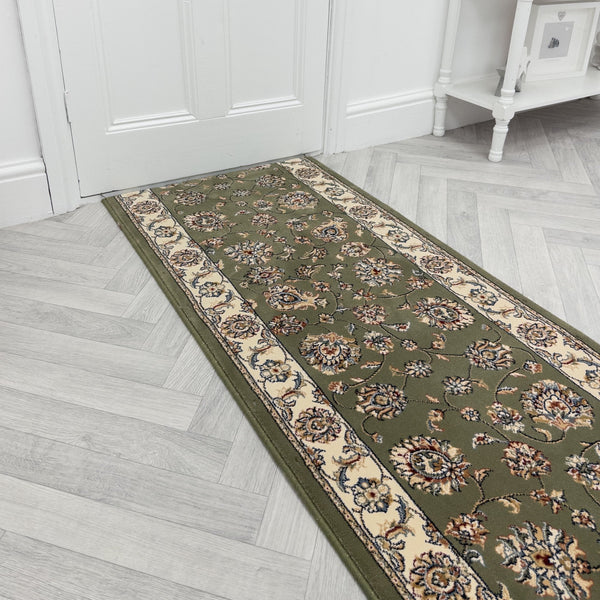 Ancient Garden Green/Ivory 57365-4464 Rug Runner
