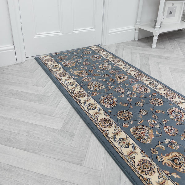 Ancient Garden Light Blue/Ivory 57365-5464 Tapis de couloir