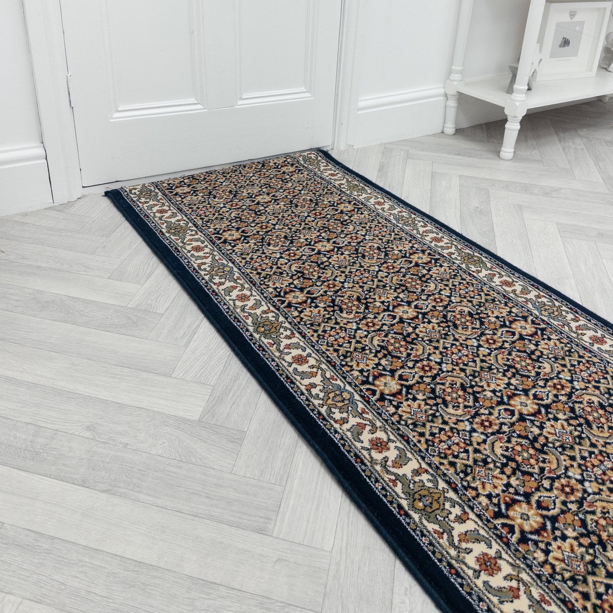 Ancient Garden Navy 57011-3464 Rug Runner