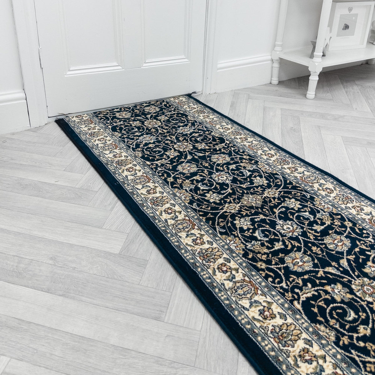 Ancient Garden Navy 57120-3464 Rug Runner