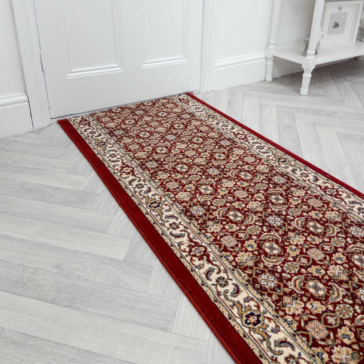Ancient Garden Red/Ivory 57011-1414 Hall Runner