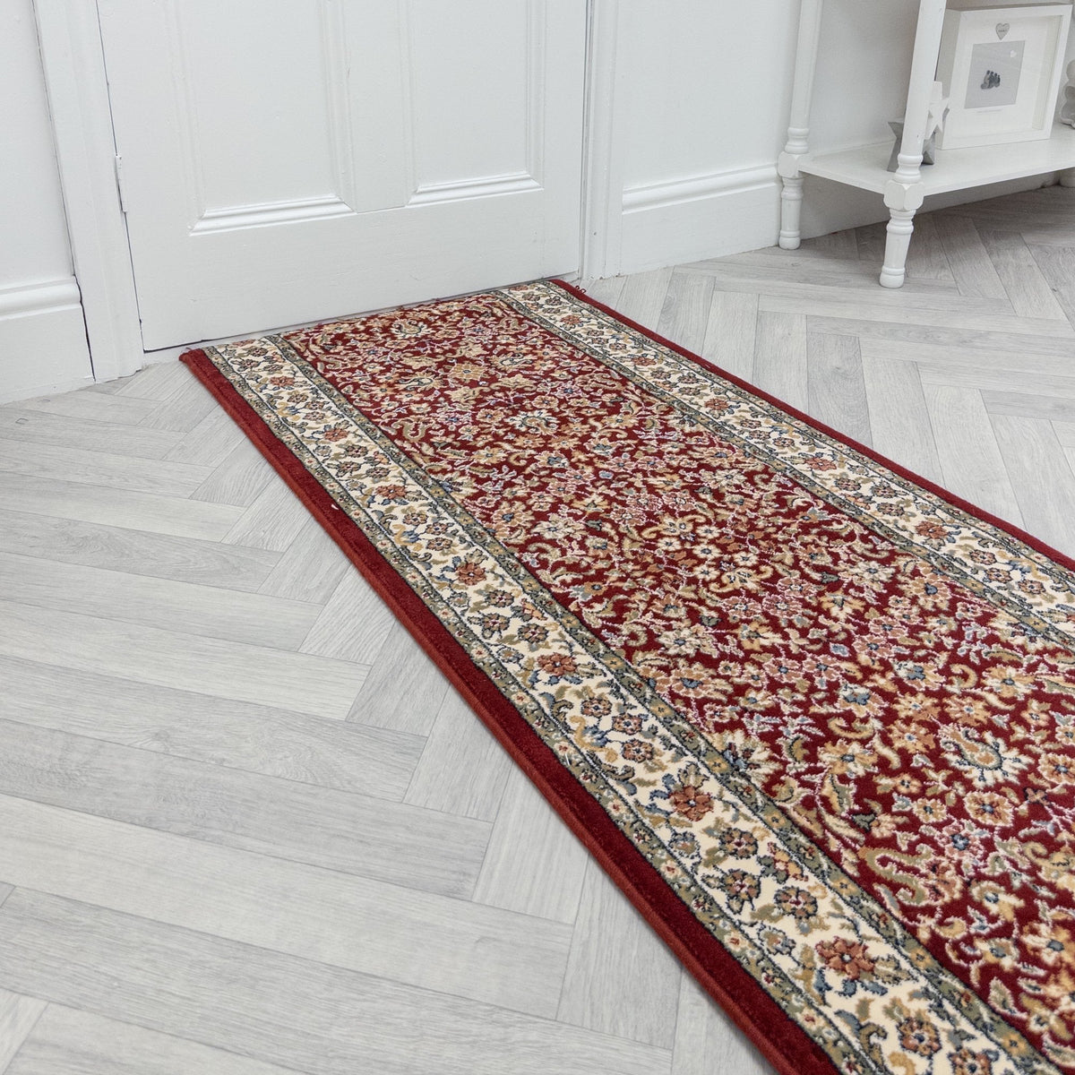Ancient Garden Red/Ivory 57078-1414 Rug Runner