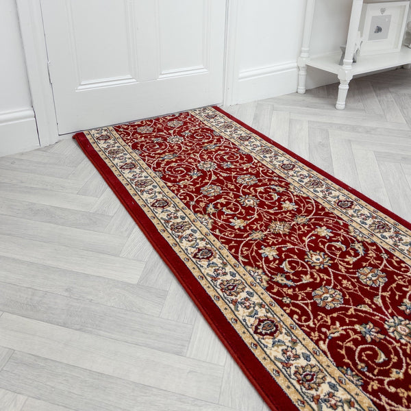 Ancient Garden Red/Ivory 57120-1464 Rug Runner