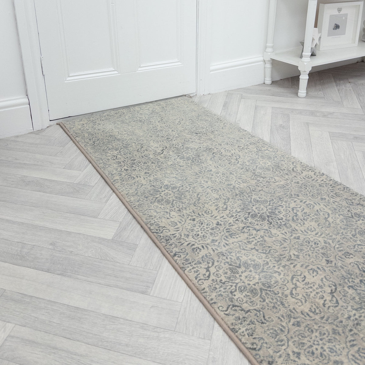 Ancient Garden Silver Gray 57162 9646 Hall Runner