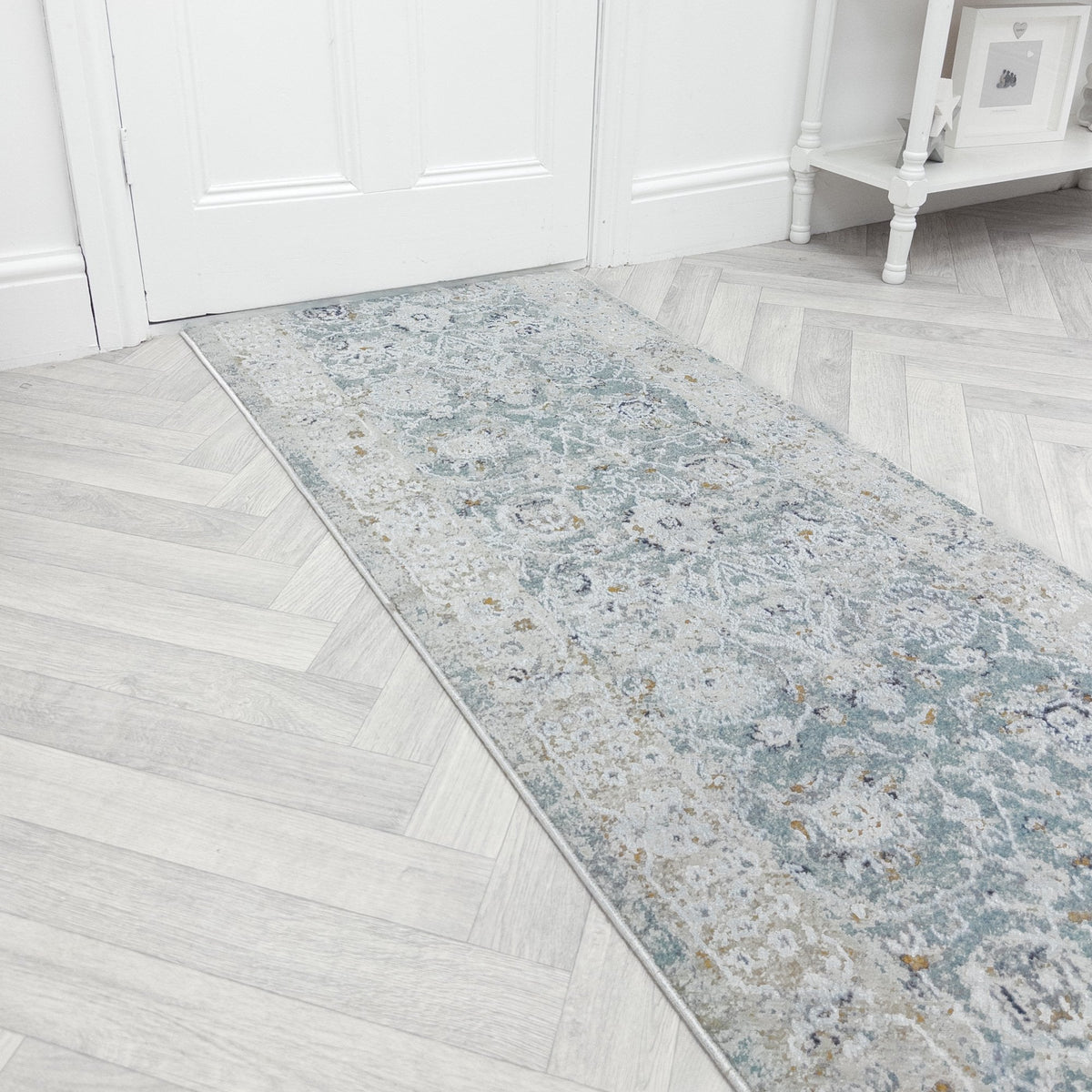 Annalise Blue/Beige 7604-580 Rug Runner