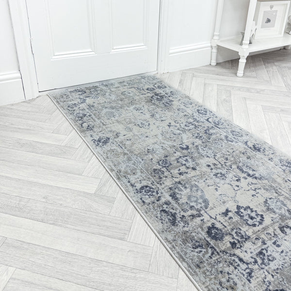 Castilla Grey/Blue 3530-950 Hall Runner