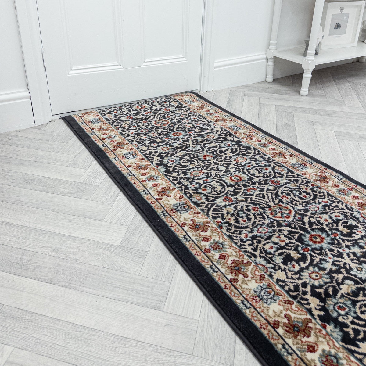 Melody Anthracite Ivory 985022-558 Hall Runner