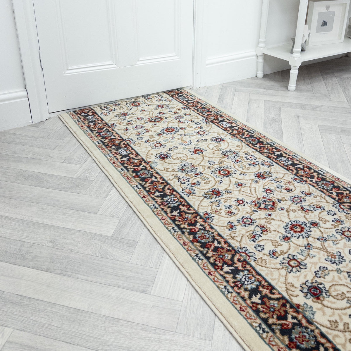 Melody Ivory Red 985022-414 Hall Runner