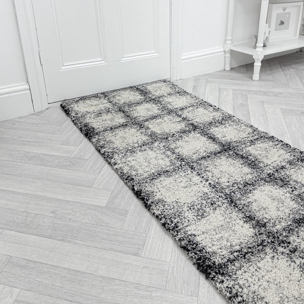 Mehari Black/White 23095-6248 Hall Runner
