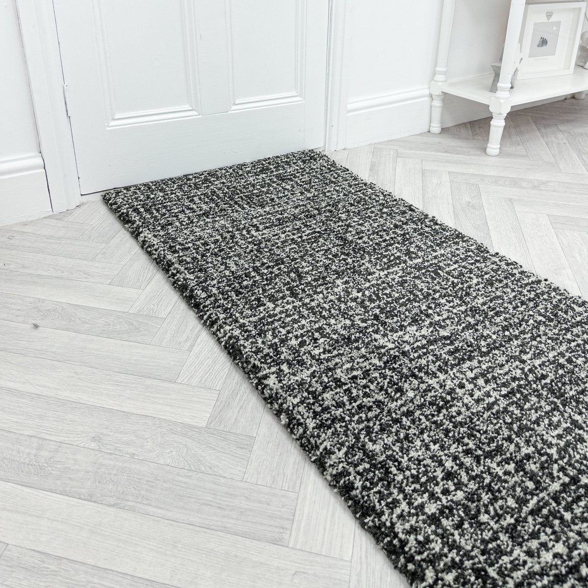Mehari Dark Gray/Ivory 23160-8268 Hall Runner