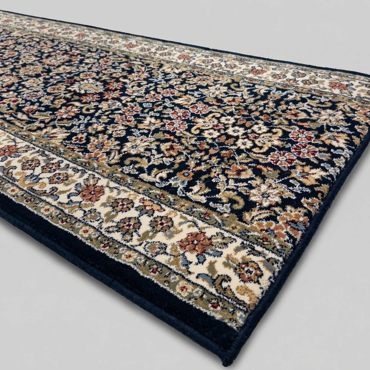Ancient Garden Blue/Ivory 57078-3434 Kitchen Runner