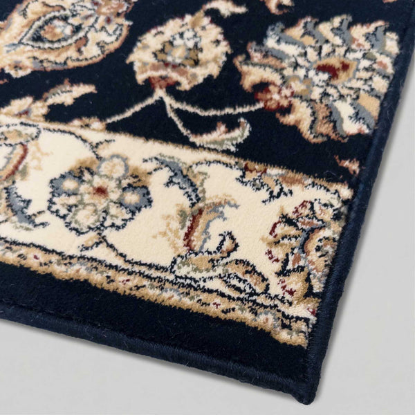 Ancient Garden Blue/Ivory 57078-3434 Kitchen Runner