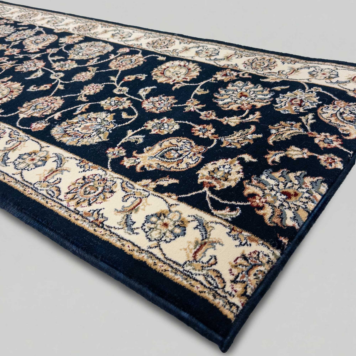 Ancient Garden Blue/Ivory 57365-3464 Kitchen Runner