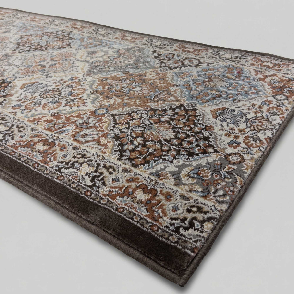Ancient Garden Brown/Blue 57008-3235 Kitchen Runner