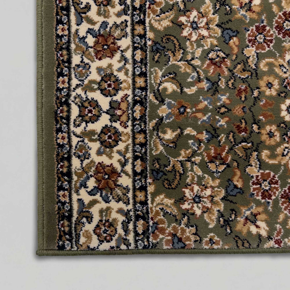 Ancient Garden Green/Ivory 57078-4444 Kitchen Runner