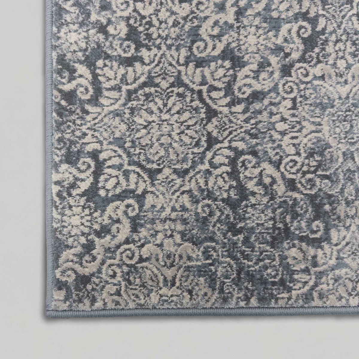 Ancient Garden Light Blue 57162-4666 Kitchen Runner