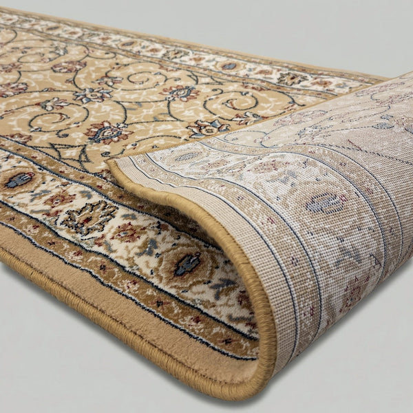 Ancient Garden Light Gold/Ivory 57120-2464 Kitchen Runner