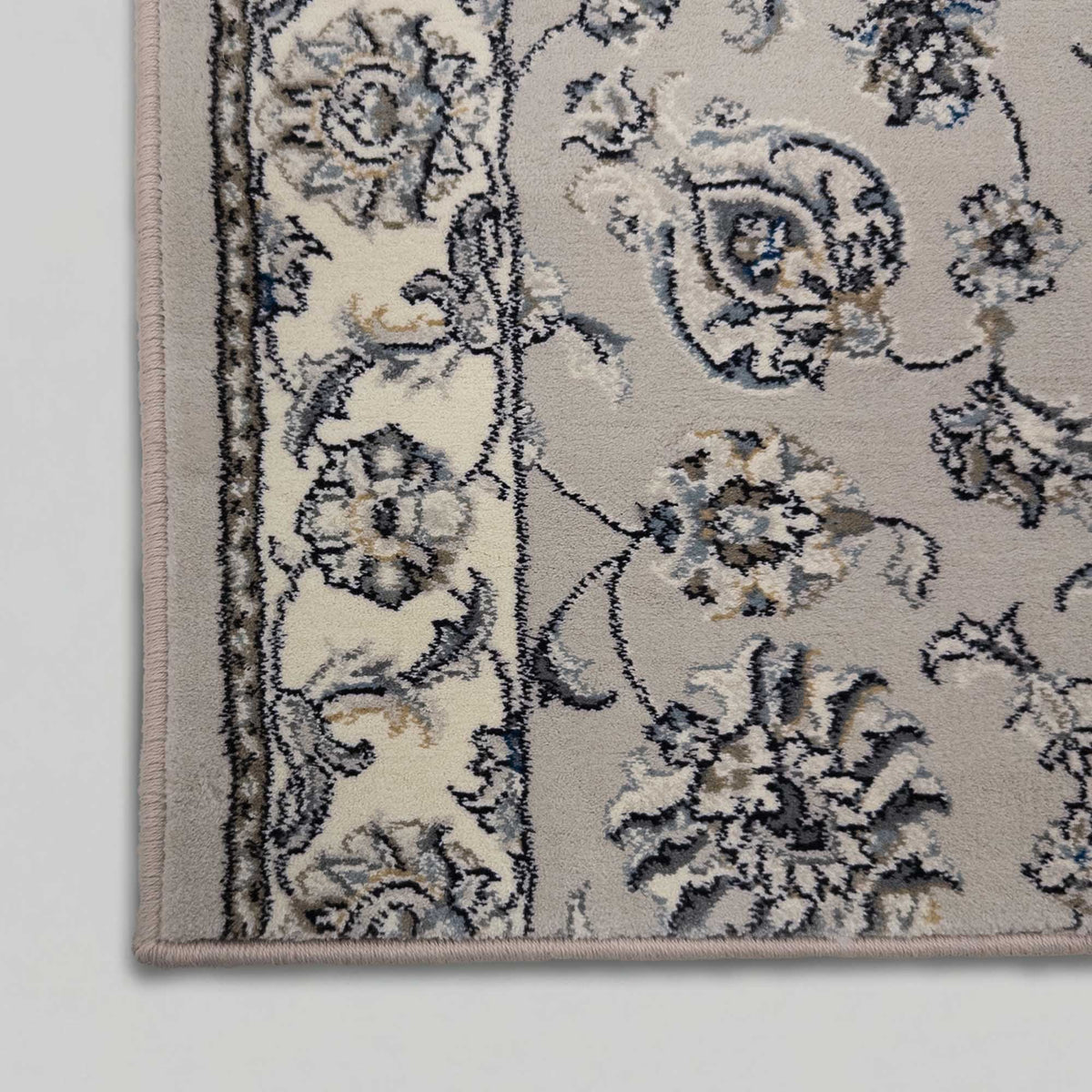 Ancient Garden Soft Gray/Cream 57365-9666 Kitchen Runner
