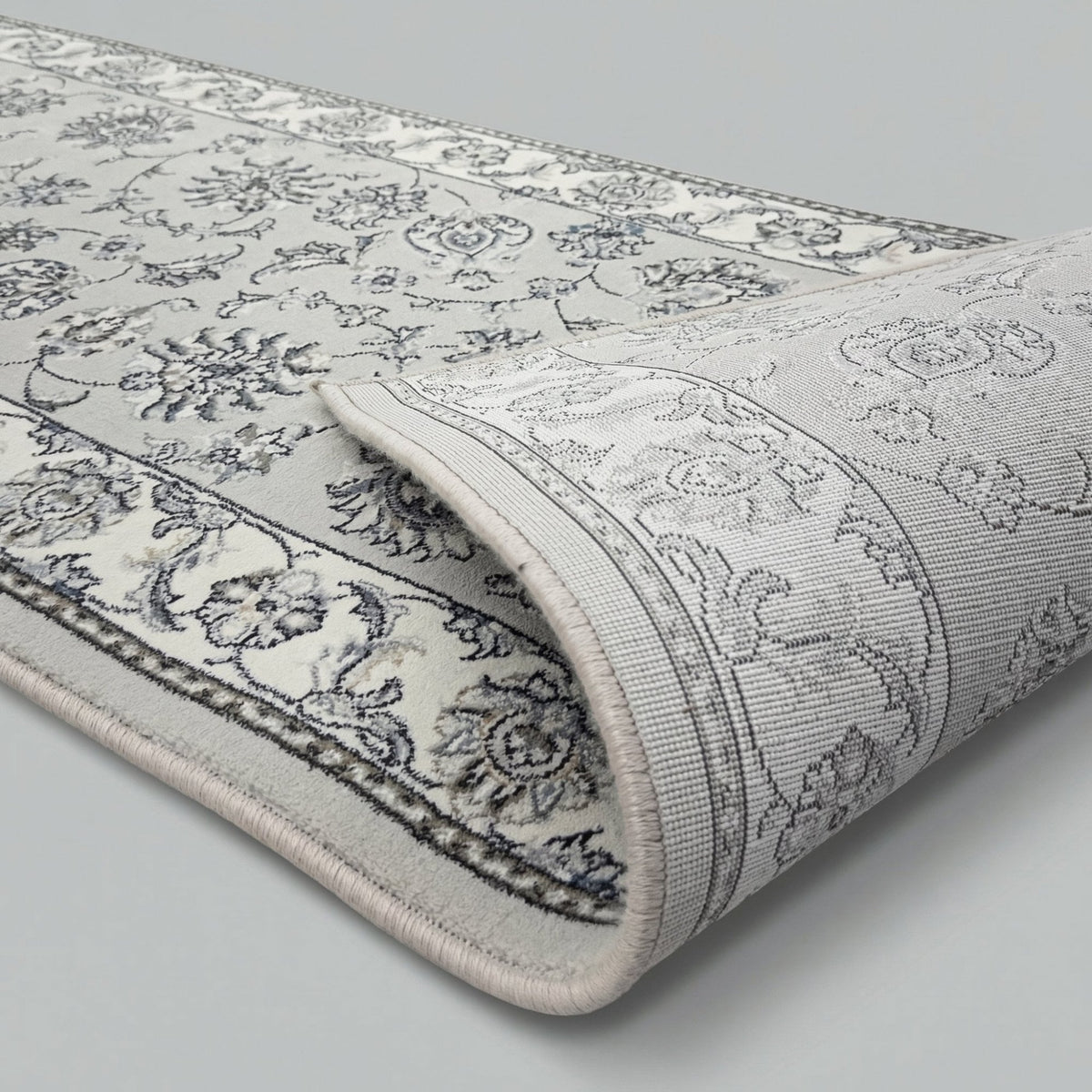 Ancient Garden Soft Gray/Cream 57365-9666 Kitchen Runner