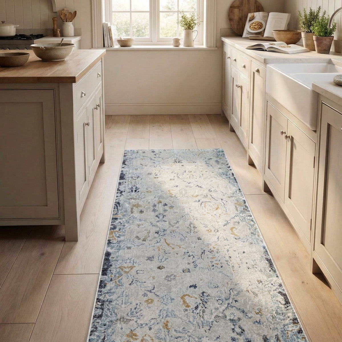 Annalise Cream/Multi 7602-199 Kitchen Runner