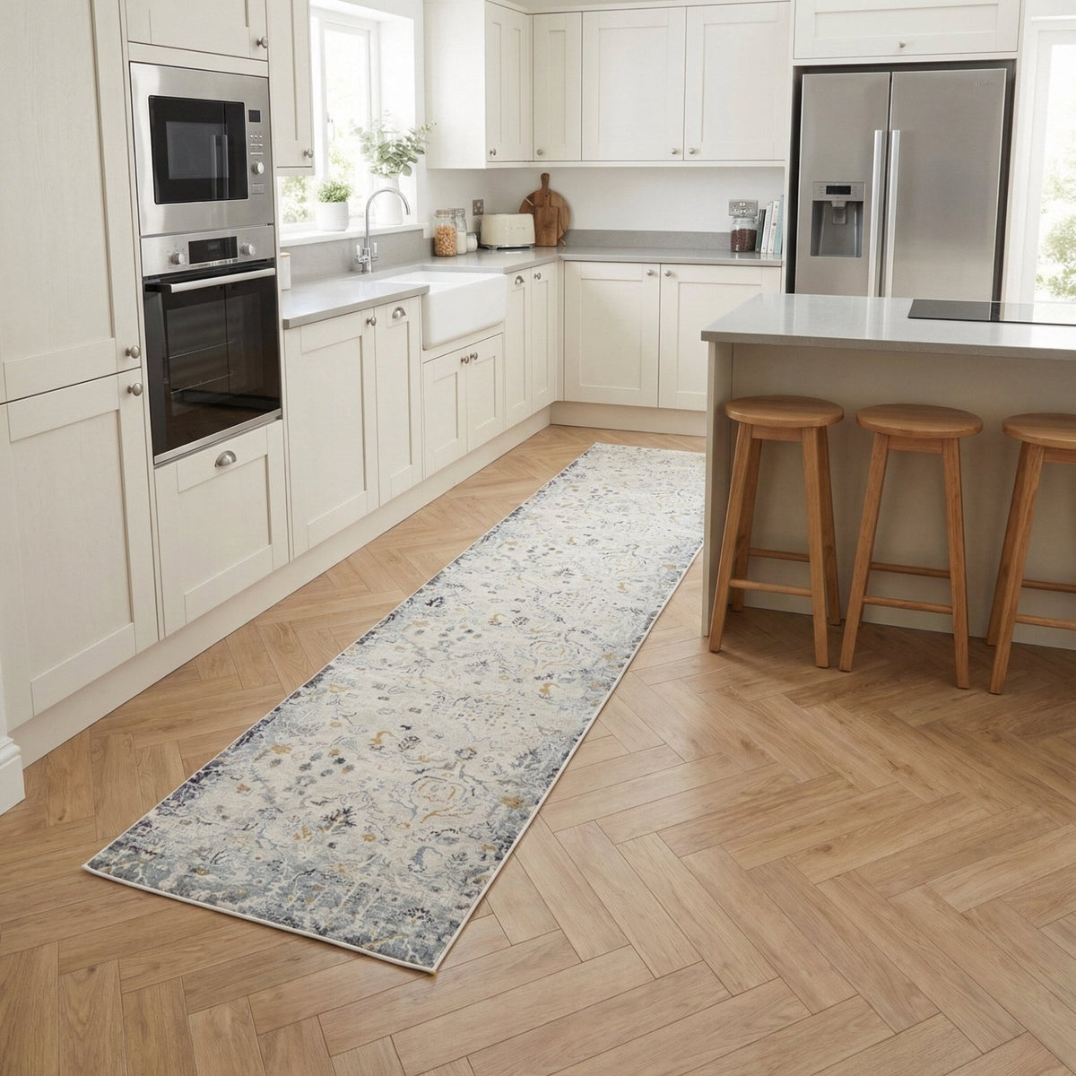 Annalise Cream/Multi 7602-199 Kitchen Runner