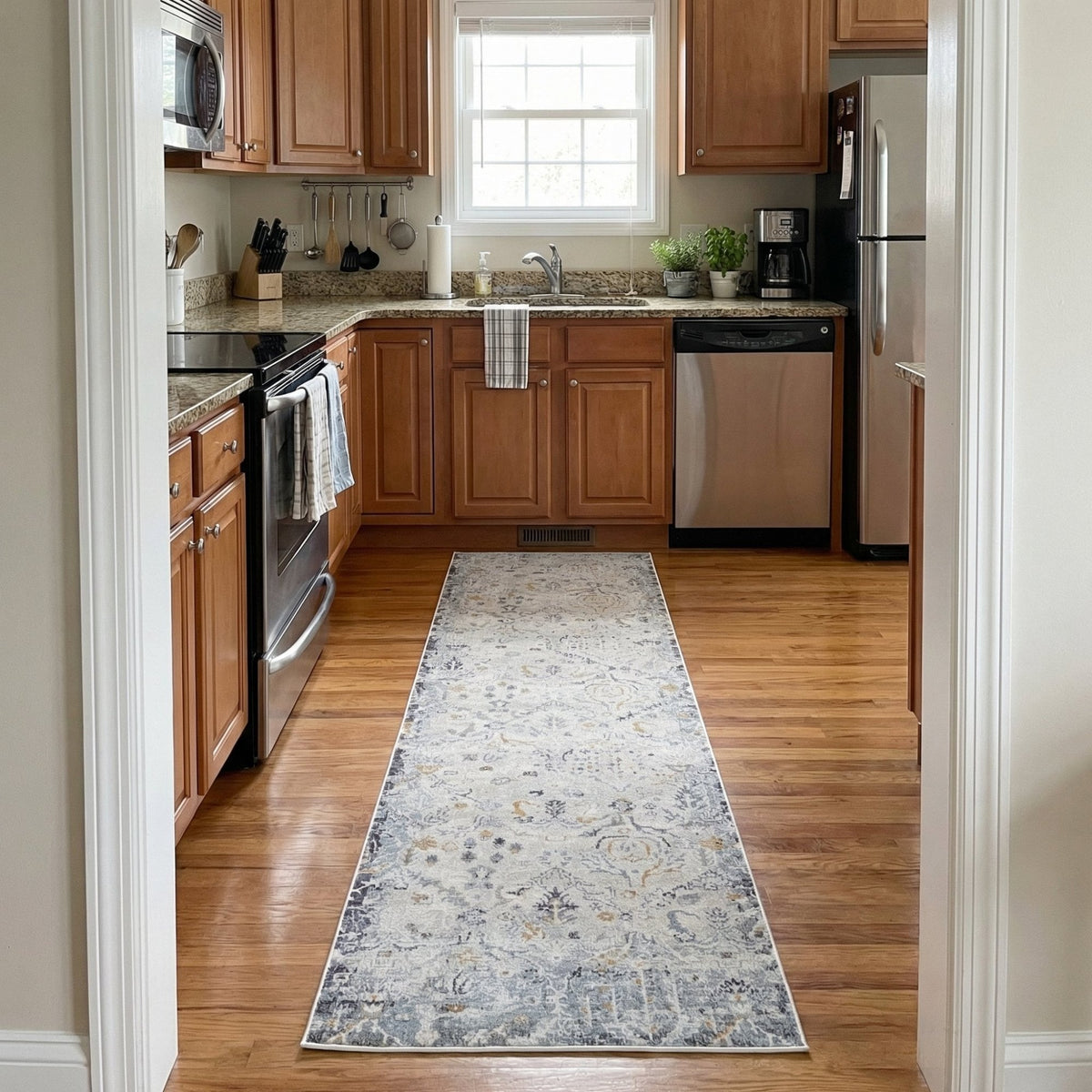 Annalise Cream/Multi 7602-199 Kitchen Runner