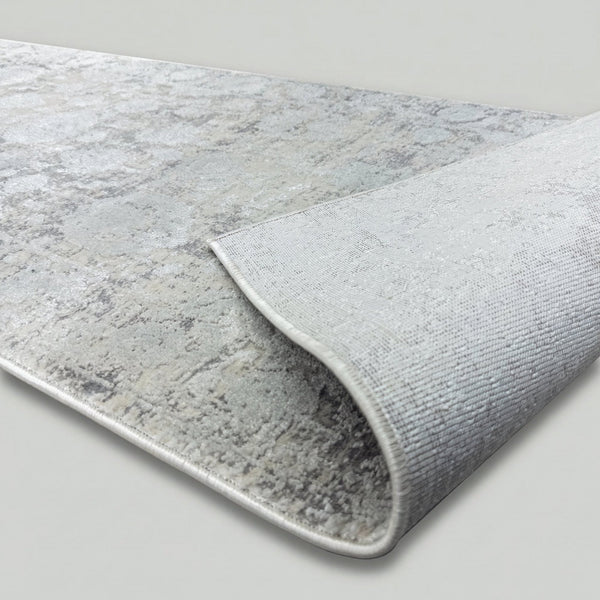 Castilla Cream/Silver 3530-109 Kitchen Runner