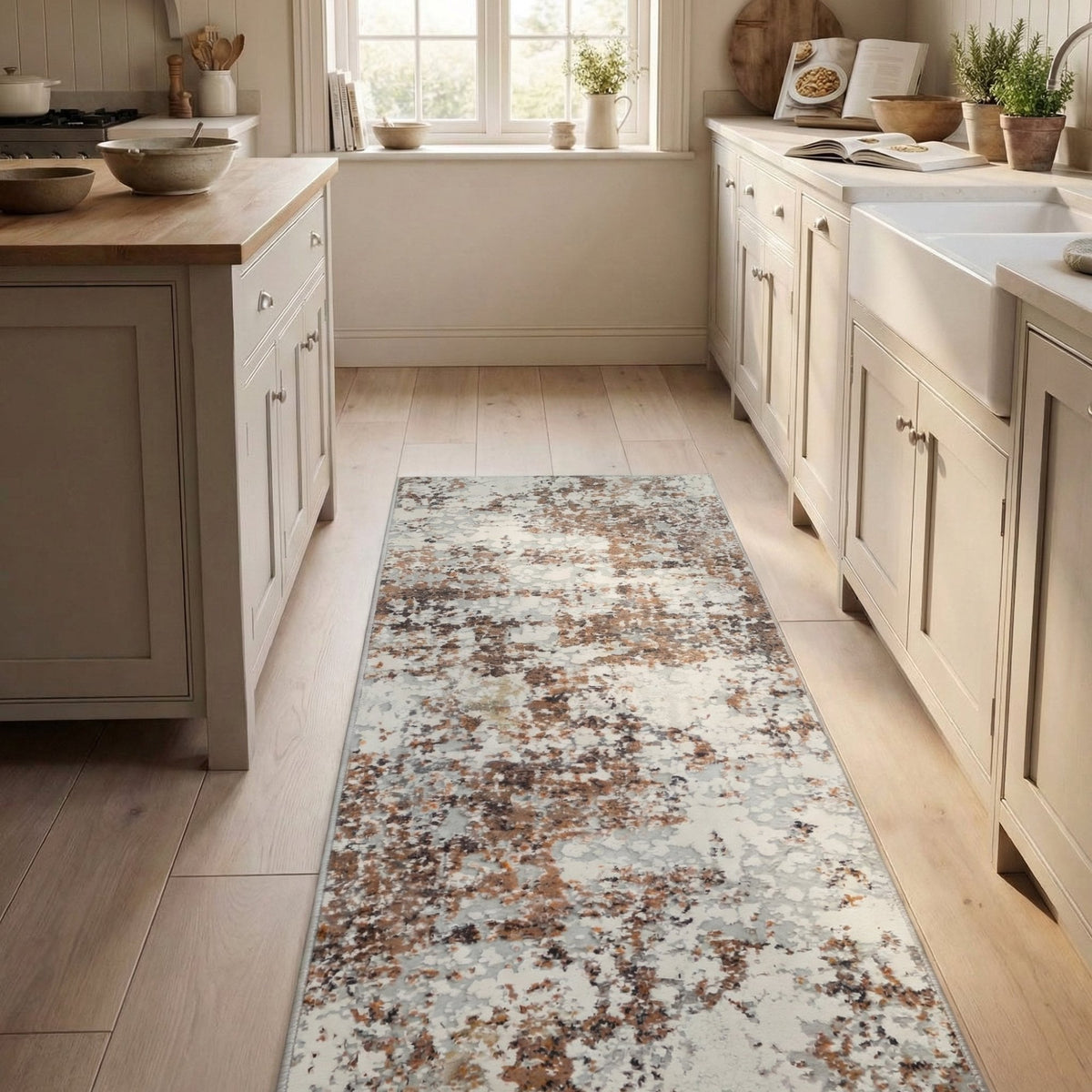 Couture Ivory/Copper 52016-1626 Kitchen Runner