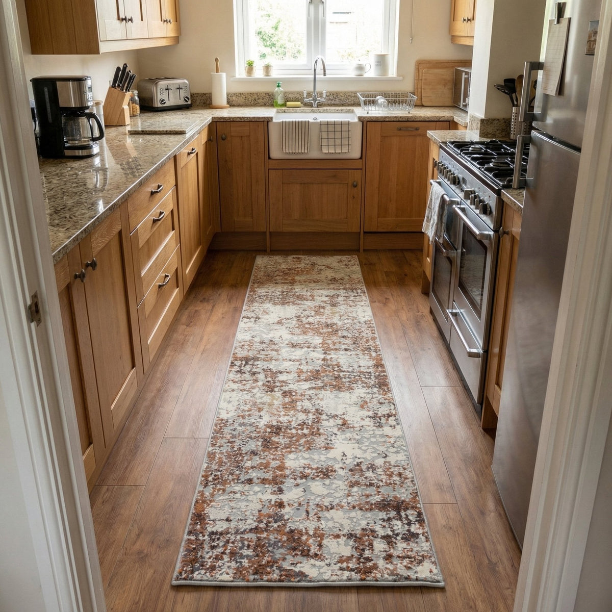 Couture Ivory/Copper 52016-1626 Kitchen Runner