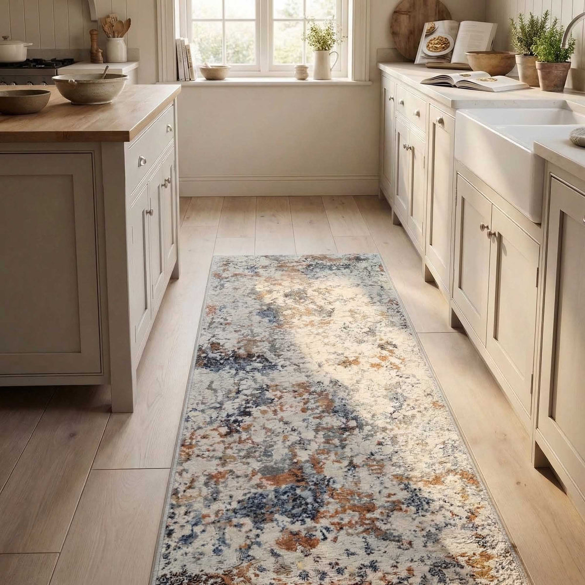 Couture Ivory/Copper 52023-6616 Kitchen Runner
