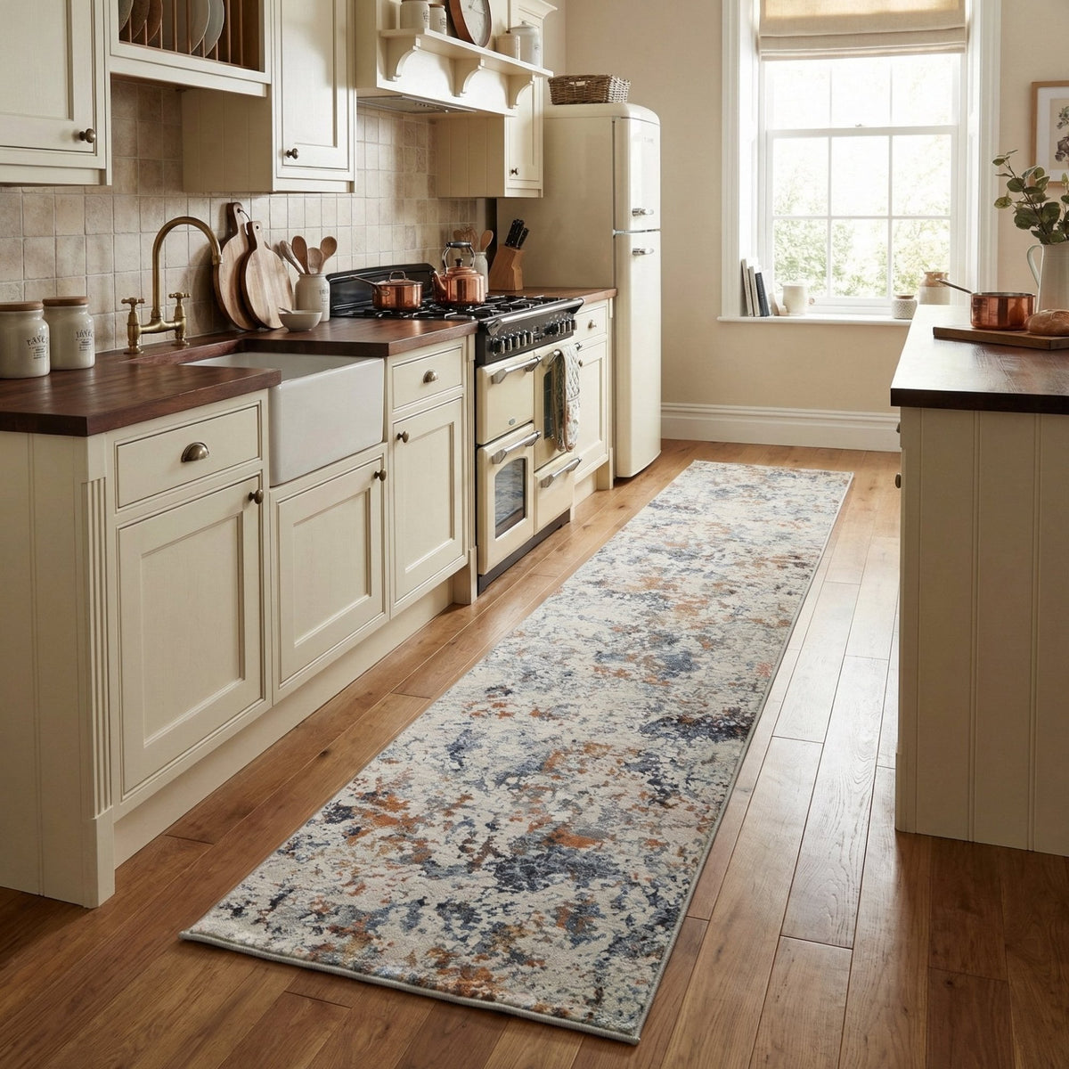 Couture Ivory/Copper 52023-6616 Kitchen Runner