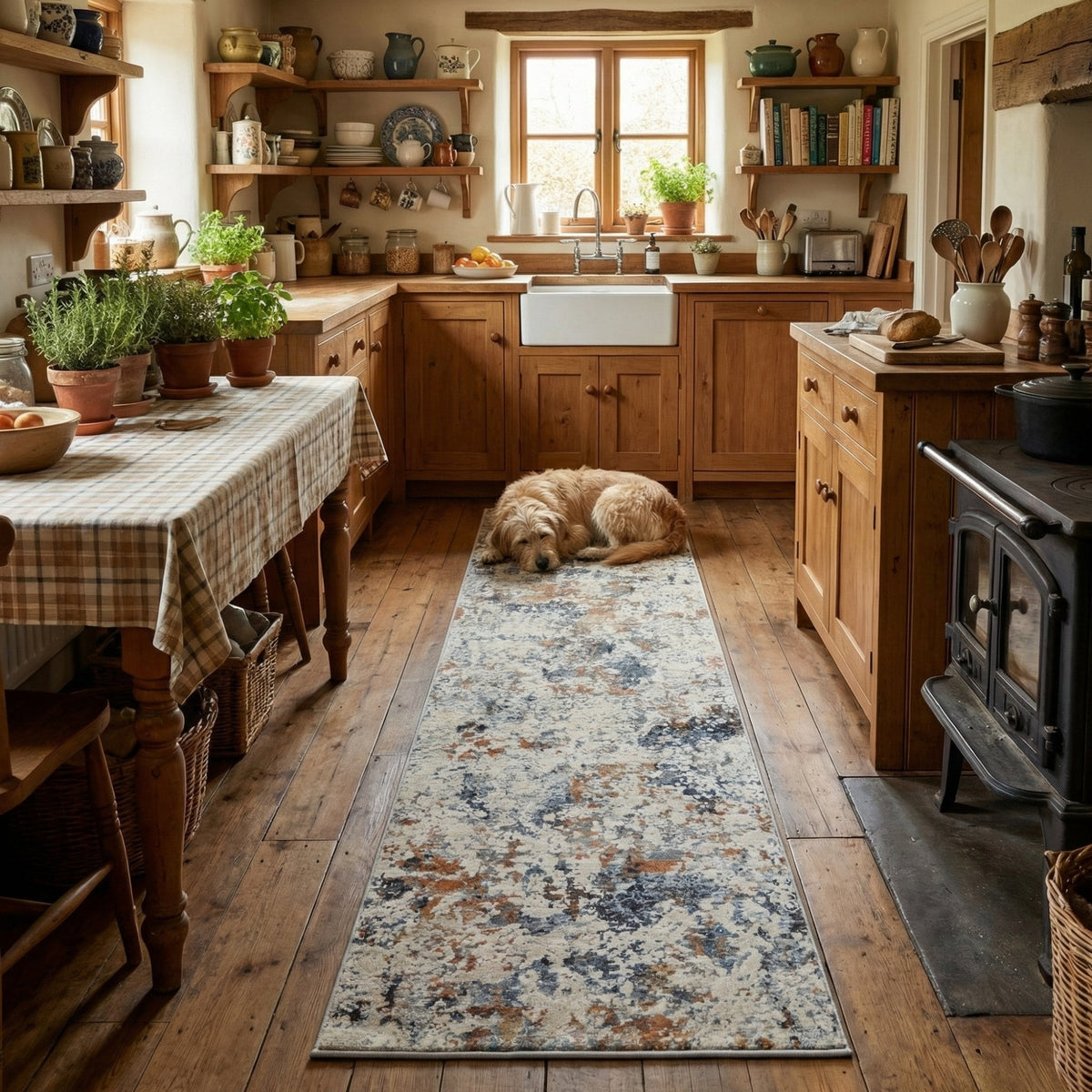 Couture Ivory/Copper 52023-6616 Kitchen Runner