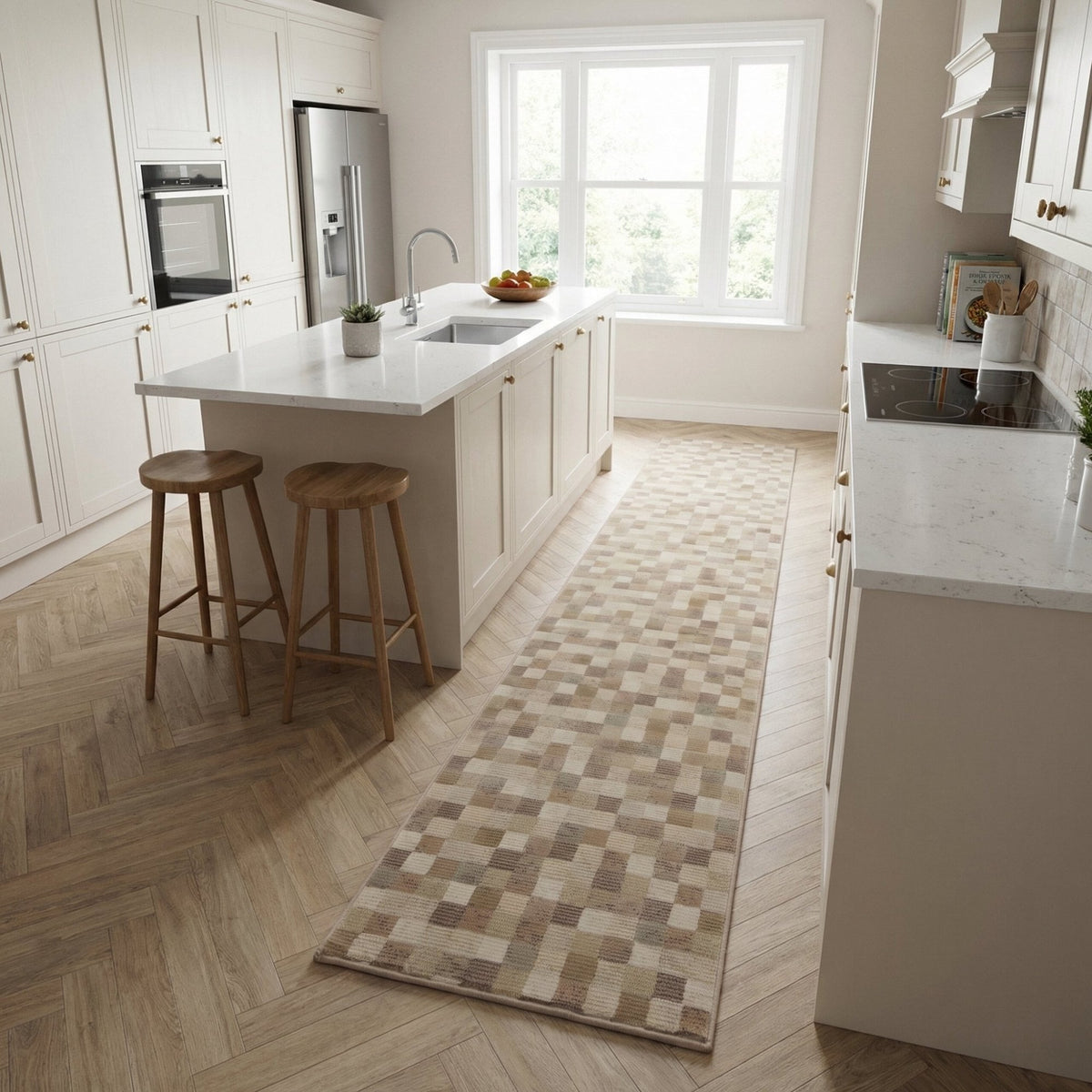 Eclipse Beige 63339-6282 Kitchen Runner