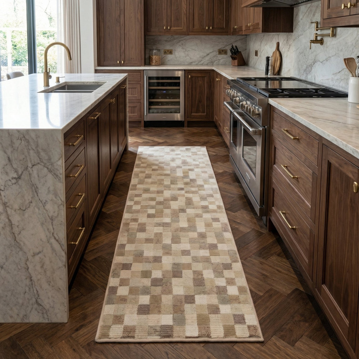 Eclipse Beige 63339-6282 Kitchen Runner