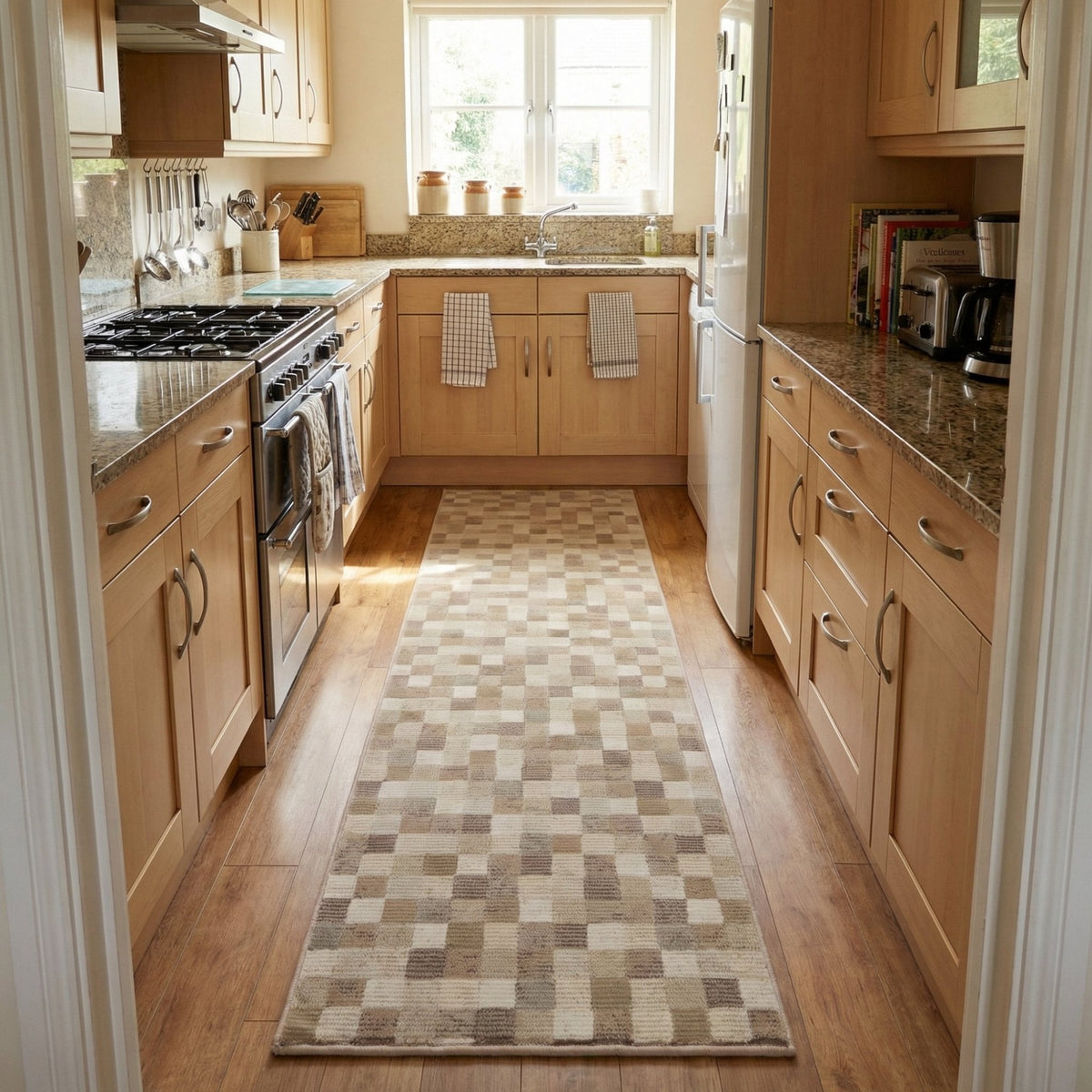Eclipse Beige 63339-6282 Kitchen Runner