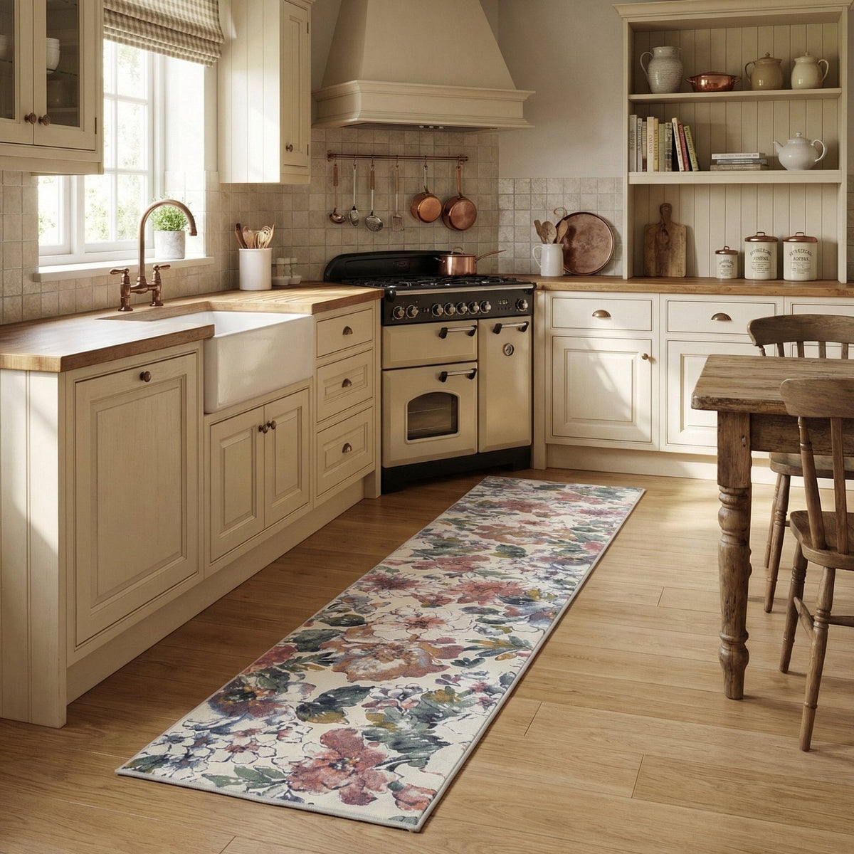 Eclipse Beige/Multi 63528-6626 Kitchen Runner