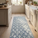 Eclipse Blue 63396-5666 Kitchen Runner - 1ft / 2ft 2in