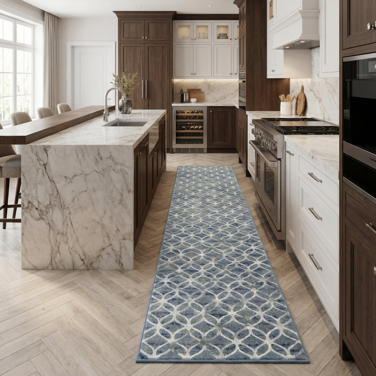 Eclipse Blue 63396-5666 Kitchen Runner