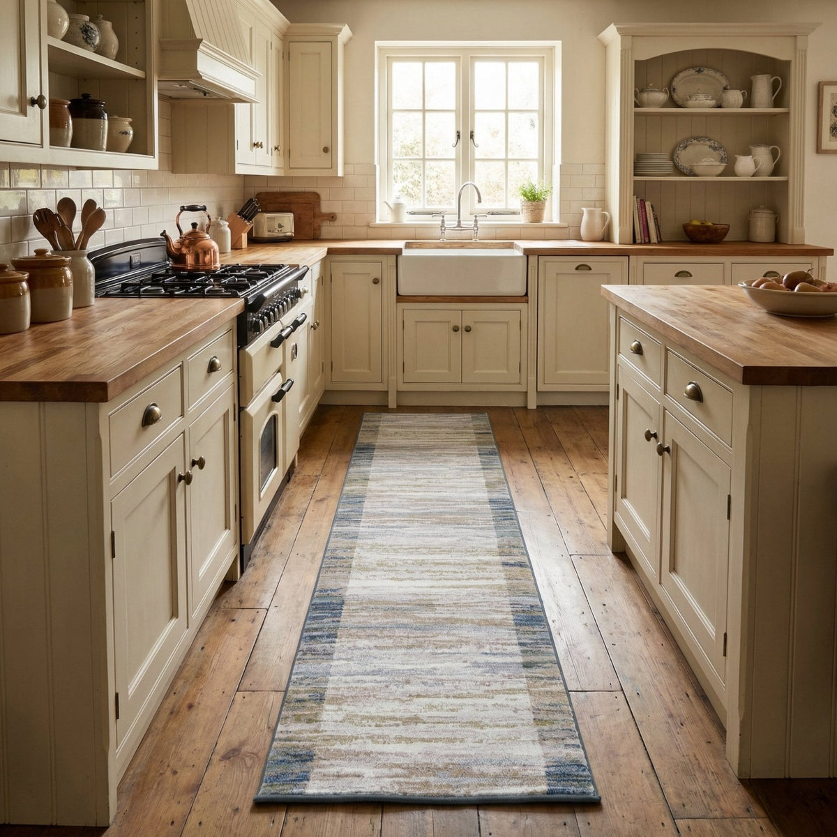 Eclipse Blue/Gray 79138-6191 Kitchen Runner