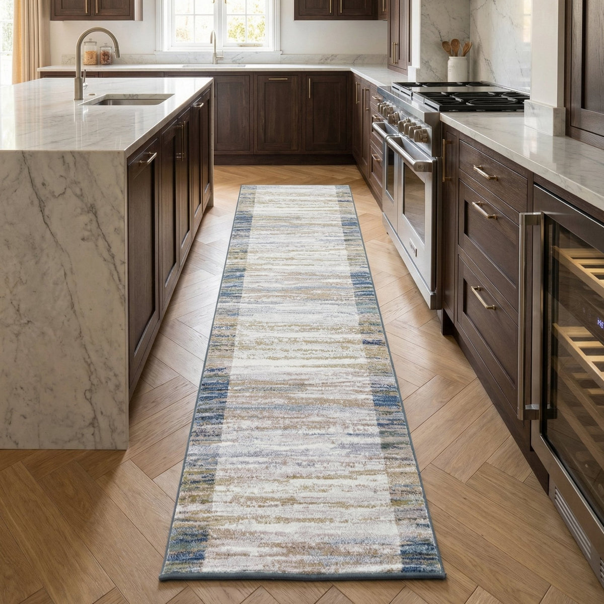 Eclipse Blue/Gray 79138-6191 Kitchen Runner