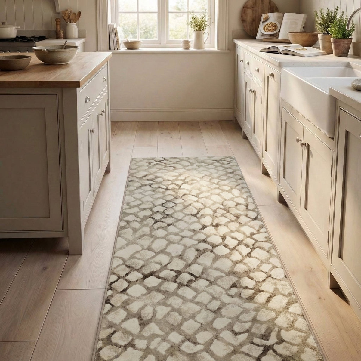 Eclipse Ivory 64194-8565 Kitchen Runner
