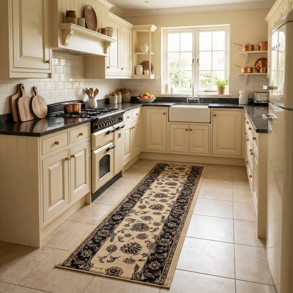 Legacy Cream/Brown 58020-160 Kitchen Runner