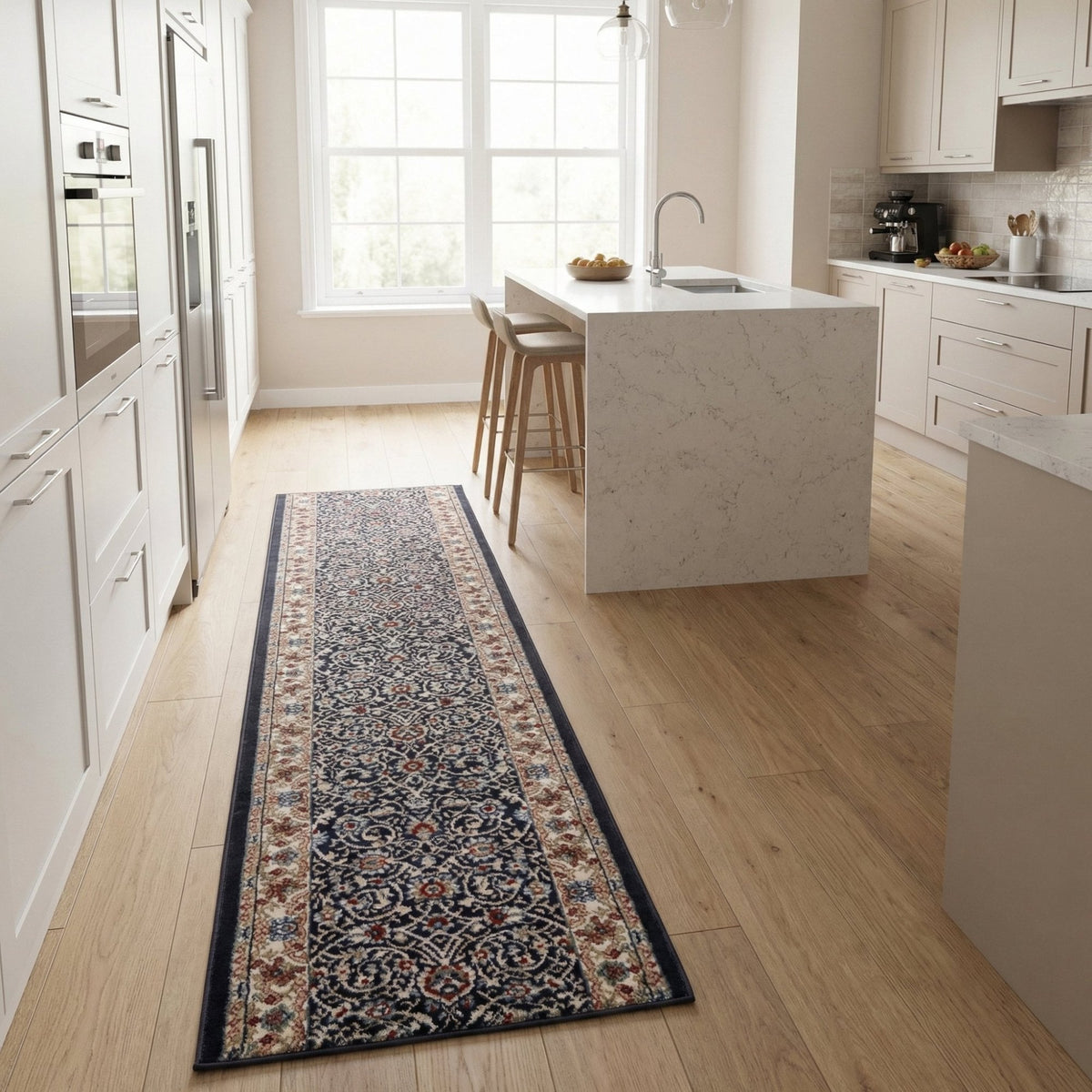 Melody Anthracite Ivory 985022-558 Kitchen Runner